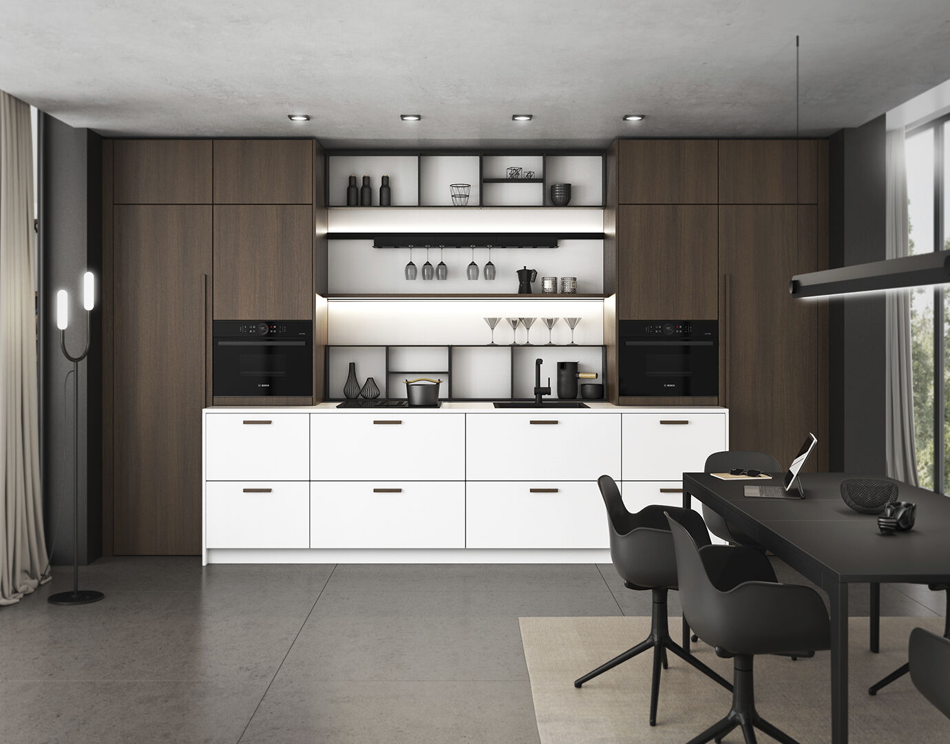 Achtergrond afbeelding van een keuken